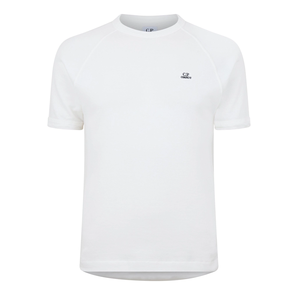 CP Company Hvy Jrsy Ss Sweat - Gauze White 103